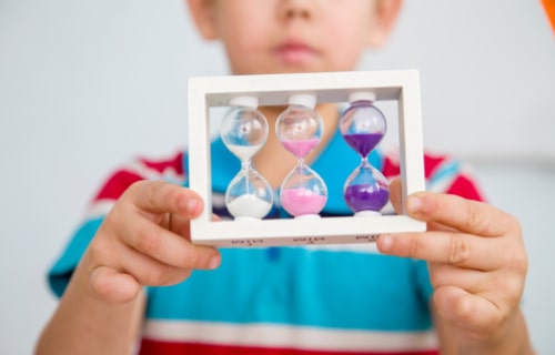 Kid doing science experiments